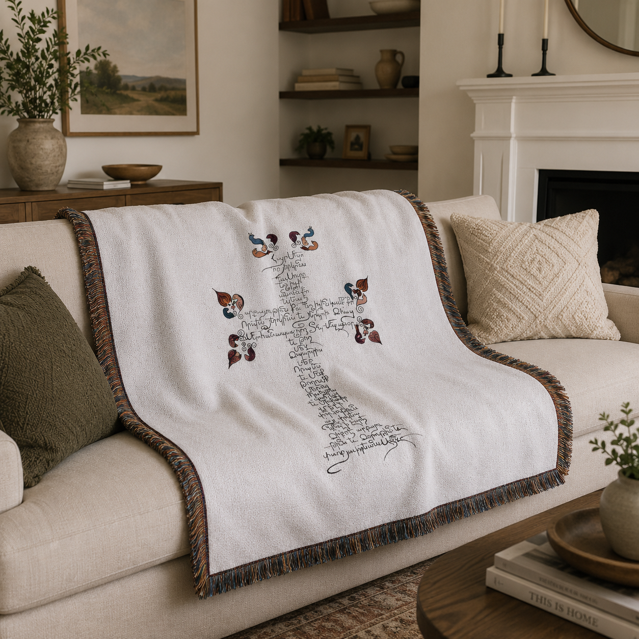 Lords Prayer Woven Blanket