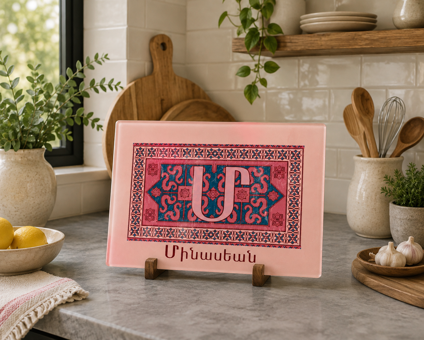Glass Cutting Board- with Personalization