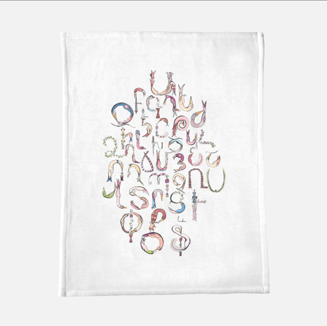 Baby Blanket- Armenian Alphabet Collection