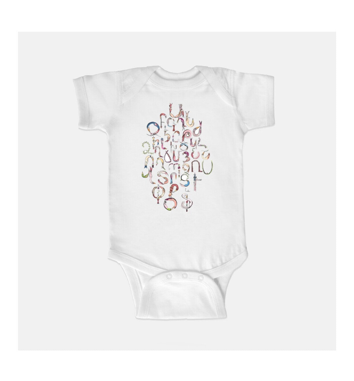 Baby Onesies - Armenian Alphabet