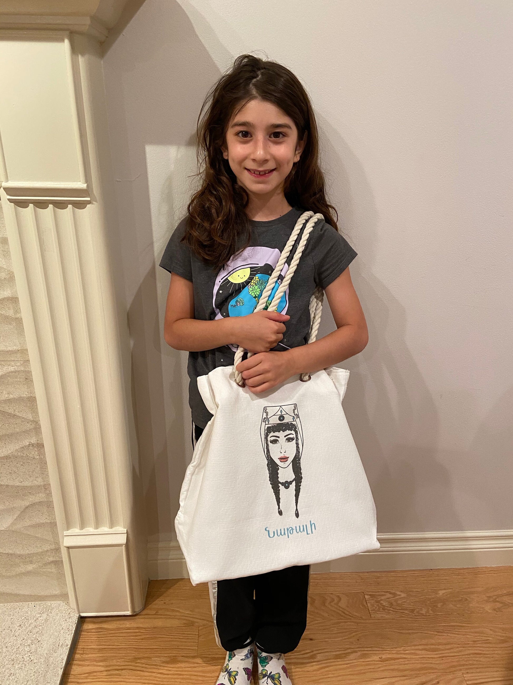 Armenian Girl Tote Bag