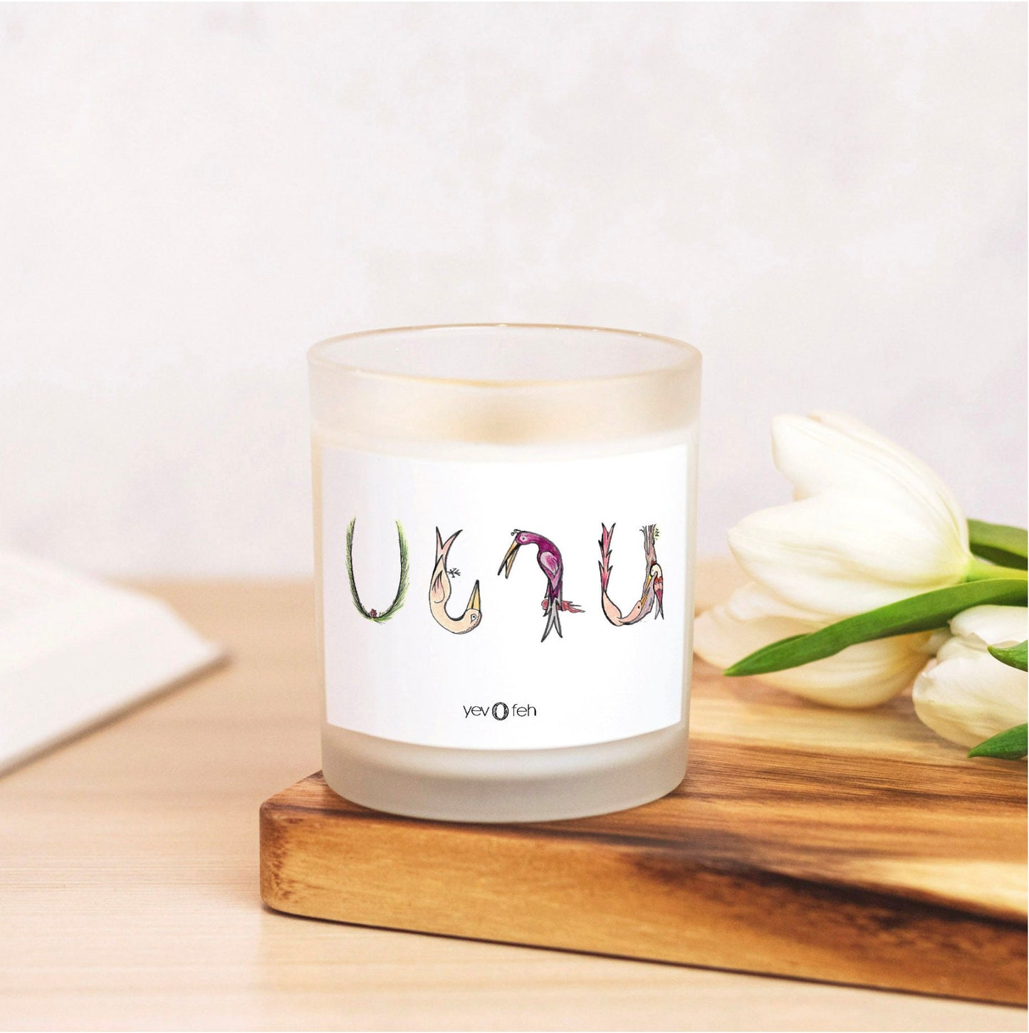 Candle Frosted Glass