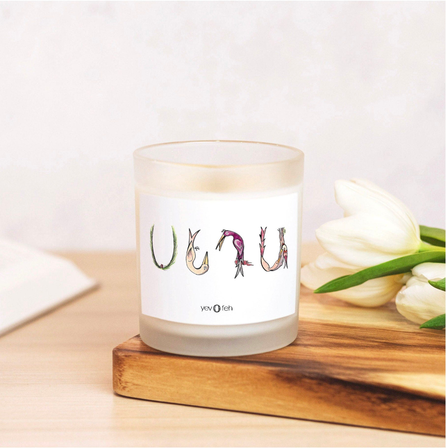 Candle Frosted Glass